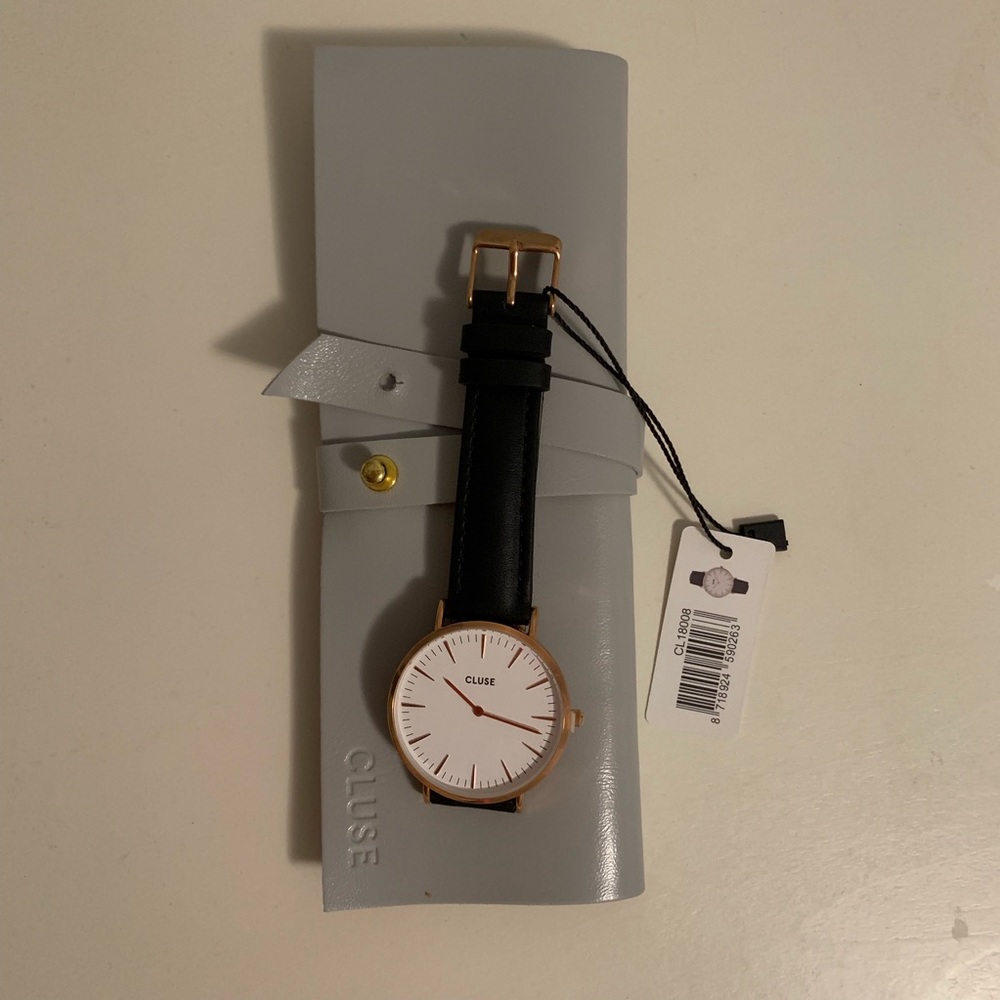 NEW Cluse La Bohème Rose Gold White/Black watch